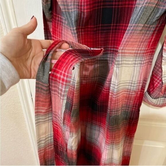 NWT Polo Ralph Lauren Plaid Button Down Maxi Shirt Dress Size 2 - Picture 9 of 9